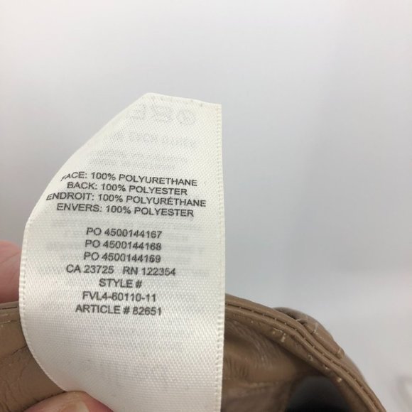 Aritzia Wilfred the Melina Vegan leather tan / camel pants size 6 - Picture 11 of 16